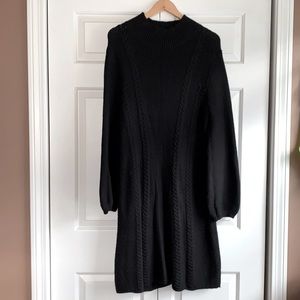 CASLON NORDSTROM black sweater dress
